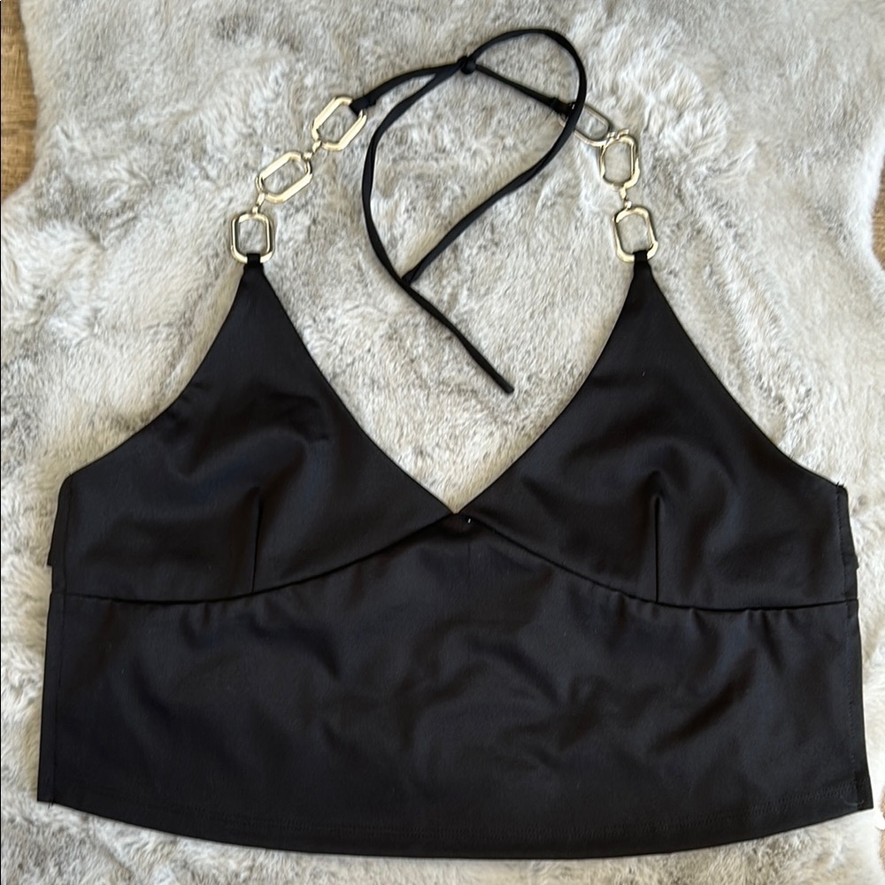 I.AM.GIA Sares open back halter crop top size XL - Picture 4 of 9
